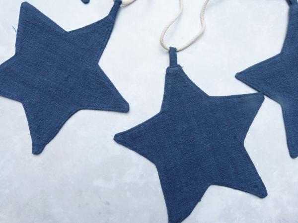 Girlande "Sterne blau"