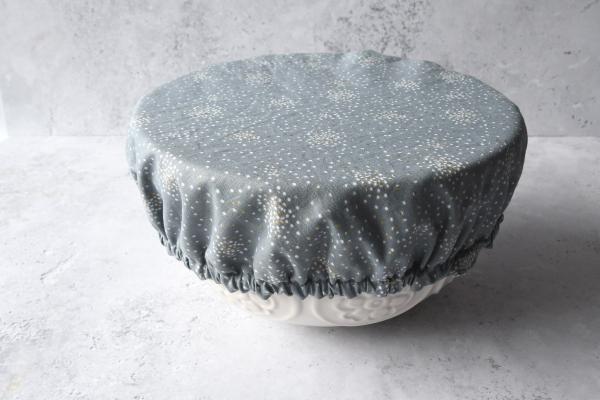 Schüsselhaube XL "Glitter auf grau"