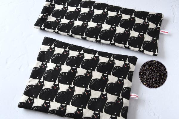 Körnerkissen, Rapssamenkissen "Schwarze Katzen"