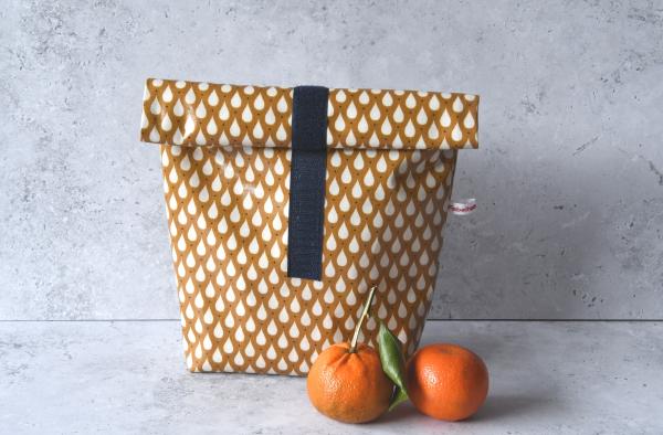 Lunchbag "Tropfen auf Ocker"