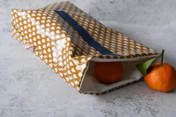 Lunchbag "Tropfen auf Ocker"