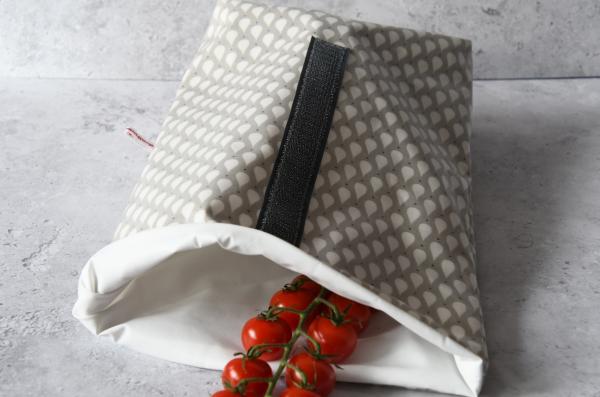 Lunchbag "Tropfen auf grau"