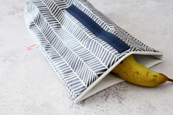 Lunchbag "Streifen blau-weiß"