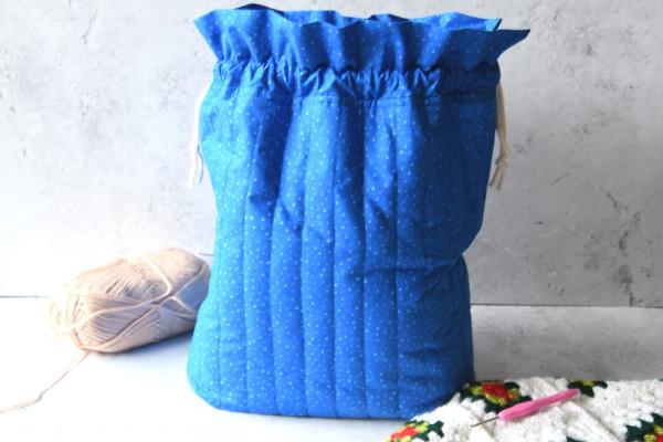 Projekttasche - "Dottie blue"