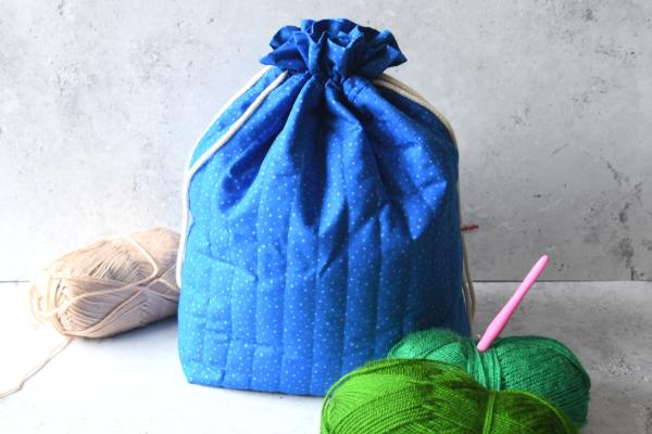 Projekttasche - "Dottie blue"