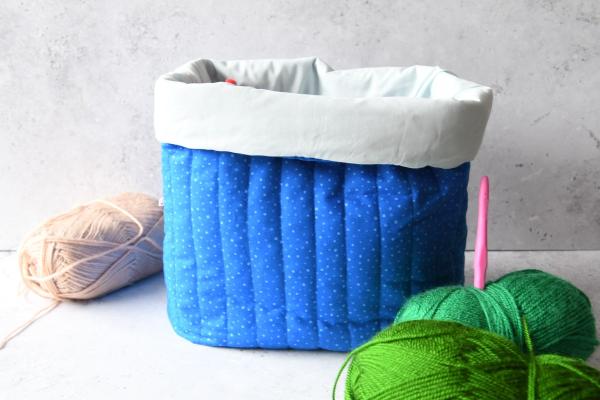 Projekttasche - "Dottie blue"