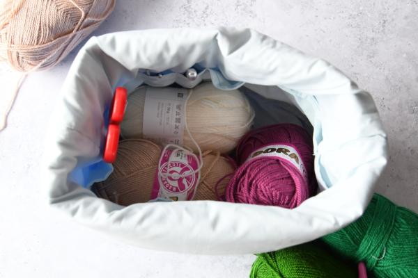 Projekttasche - "Dottie blue"