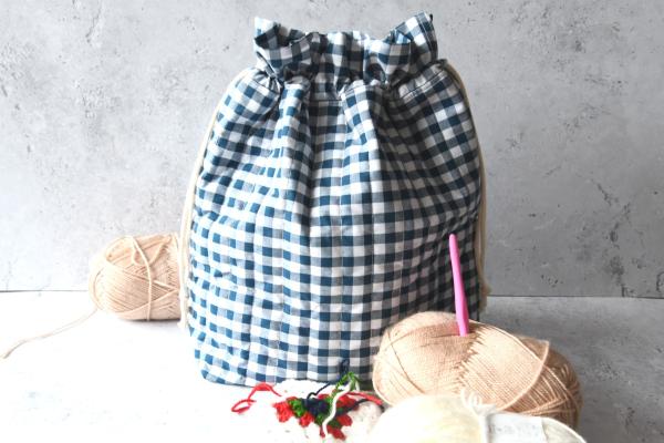 Projektasche - "Caro blau"