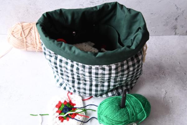 Projektasche - "Caro grün"