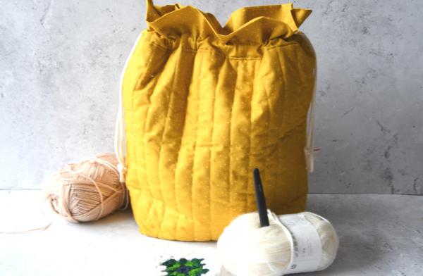 Projektasche - "Dottie yellow"