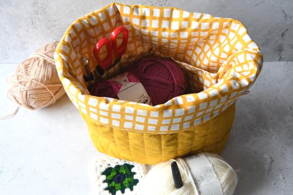 Projektasche - "Dottie yellow"