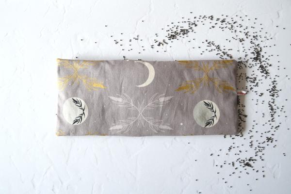 Körnerkissen, Rapssamenkissen "Erntemond auf graulila"