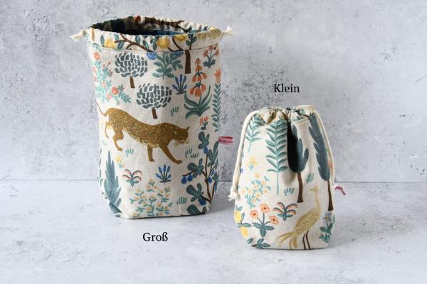 Kinchaku Beutel, Reisebeutel, nachhaltig Reisen - "Hiroko"