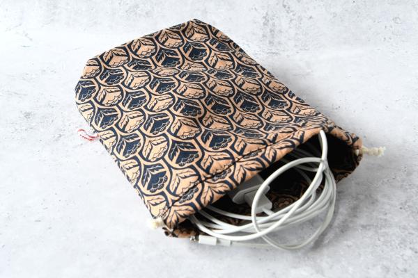 Kinchaku Beutel, Reisebeutel, nachhaltig Reisen - "Mariko"