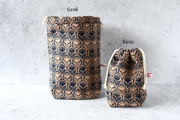 Kinchaku Beutel, Reisebeutel, nachhaltig Reisen - "Mariko"