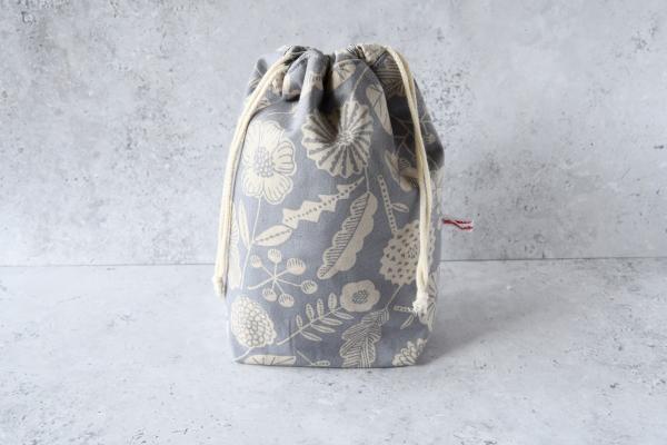 Kinchaku Beutel, Reisebeutel, nachhaltig Reisen - "Murasaki"