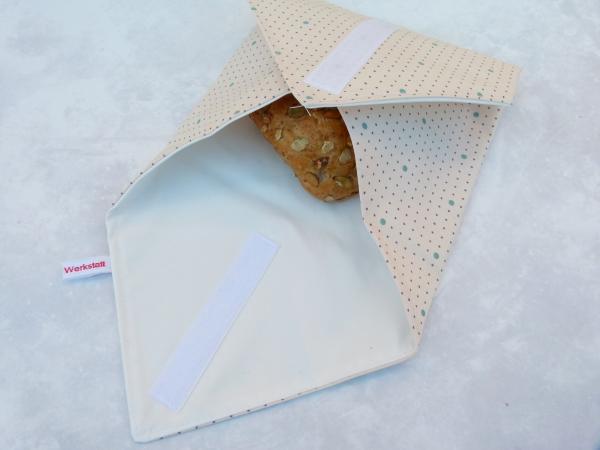 Sandwich Wrap "Kleine Punkte auf hellrosa"