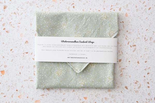 Sandwich-Wrap "Glitter auf hellmint"