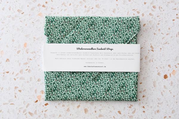 Sandwich-Wrap "Zweige auf grün"