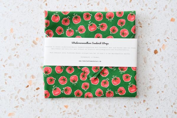 Sandwich-Wrap "Tomaten auf grün"