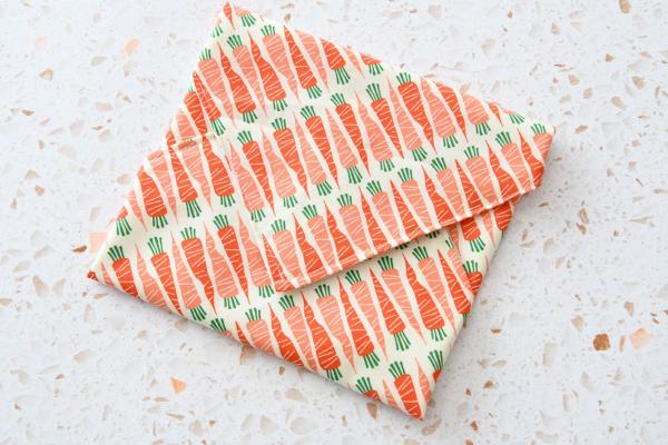 Sandwich-Wrap "Möhren auf weiß"