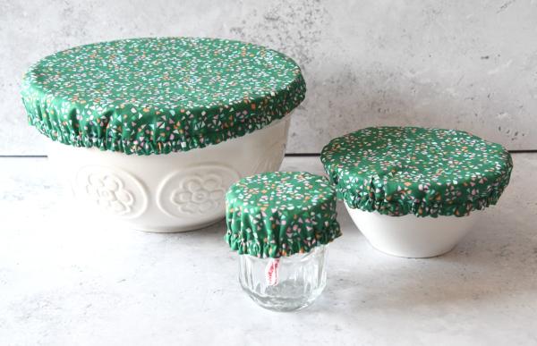 Schüsselhaube "Bunte Dreiecke"