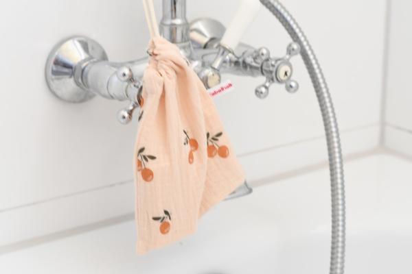 Seifensäckchen "Mandarinen auf rosa-orange"