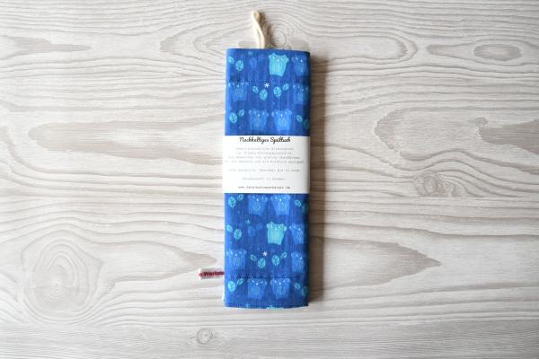 Spültuch, Putztuch - "Blaue Eulen"