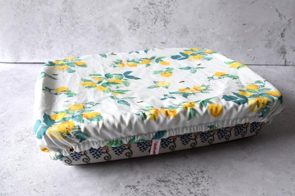 Rechteckige Abdeckhaube "Capri-Zitronen"