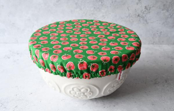 Schüsselhaube "Tomaten auf grün"